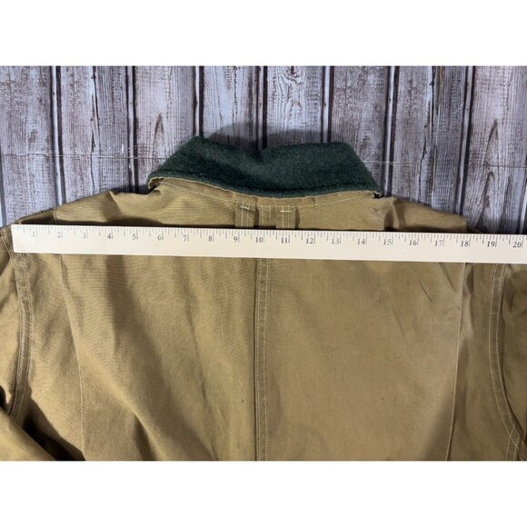 FILSON style 66 Waxed Stand Up Tin Cloth Hunting Jacket Size 48 2XL Vintage 80s - Picture 8 of 8